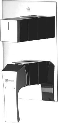 Смеситель Lemark Unit LM4527C С ВНУТРЕННЕЙ ЧАСТЬЮ, для ванны с душем, однорычажный, хром 