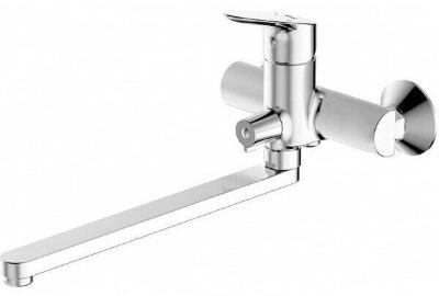 Смеситель для ванны c длинным изливом Bravat Drop F64898C-L 